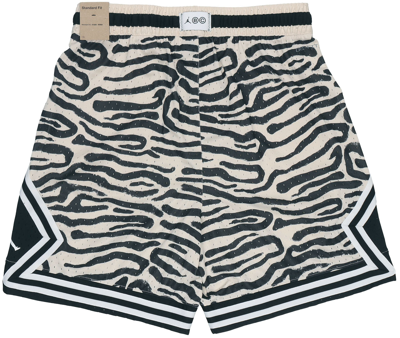 Air Jordan Dri-fit Sport BC Diamond Casual Sports Breathable Zebra Printing Shorts Pearl White DM2819-219