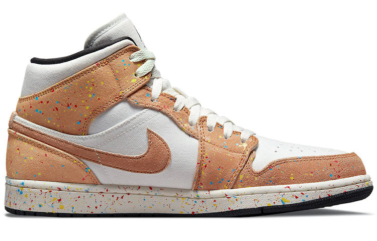 Air Jordan 1 Mid SE 'Brushstroke Paint Splatter' DA8005-100