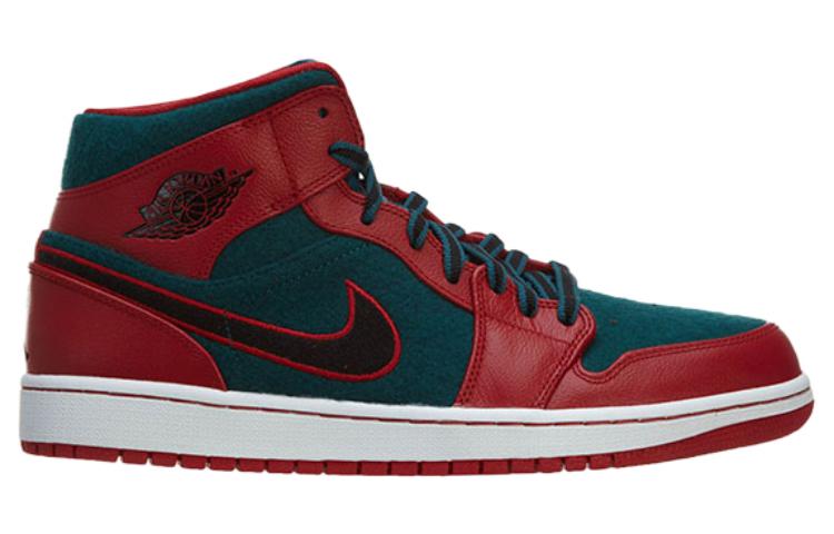 Air Jordan 1 Mid 'Gym Red Dark Sea' 633206-608