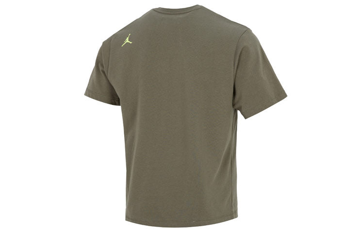 Men's Air Jordan 23 Engineered Athleisure Casual Sports Military T-Shirt 'Green' DM3216-222