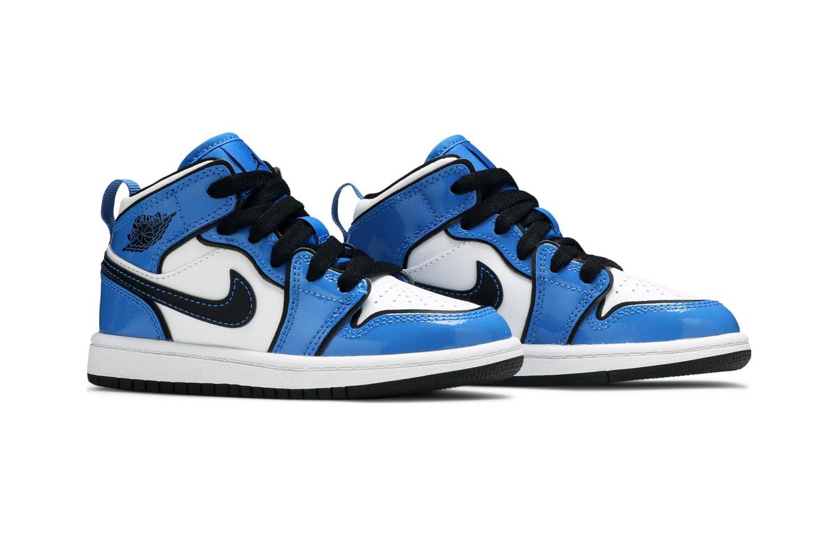 (PS) Air Jordan 1 Mid SE 'Signal Blue' BQ6932-402