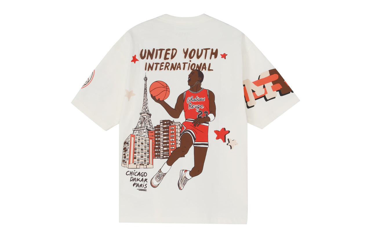 Air Jordan x Maison Chateau Rouge Crossover Tee 'White Red Brown' DJ9767-133