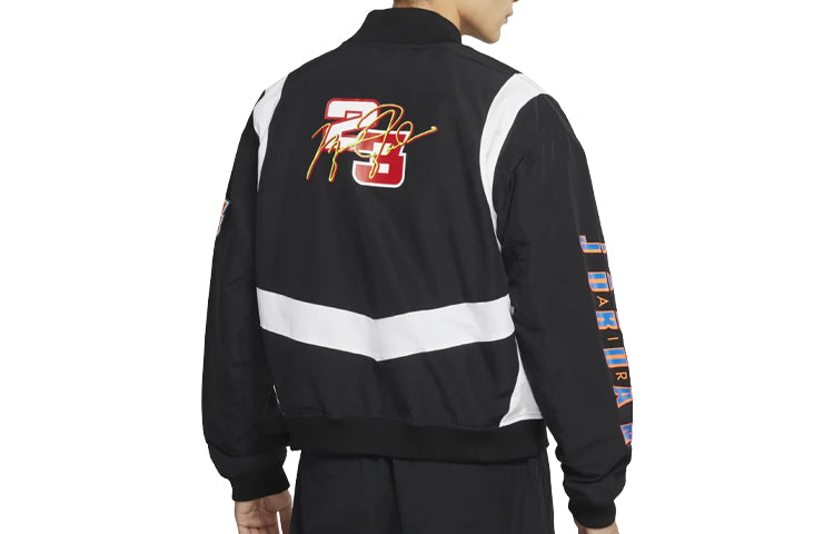 Air Jordan Sport DNA Basketball Training Large Logo Windproof Sports Jacket Black CV2774-010