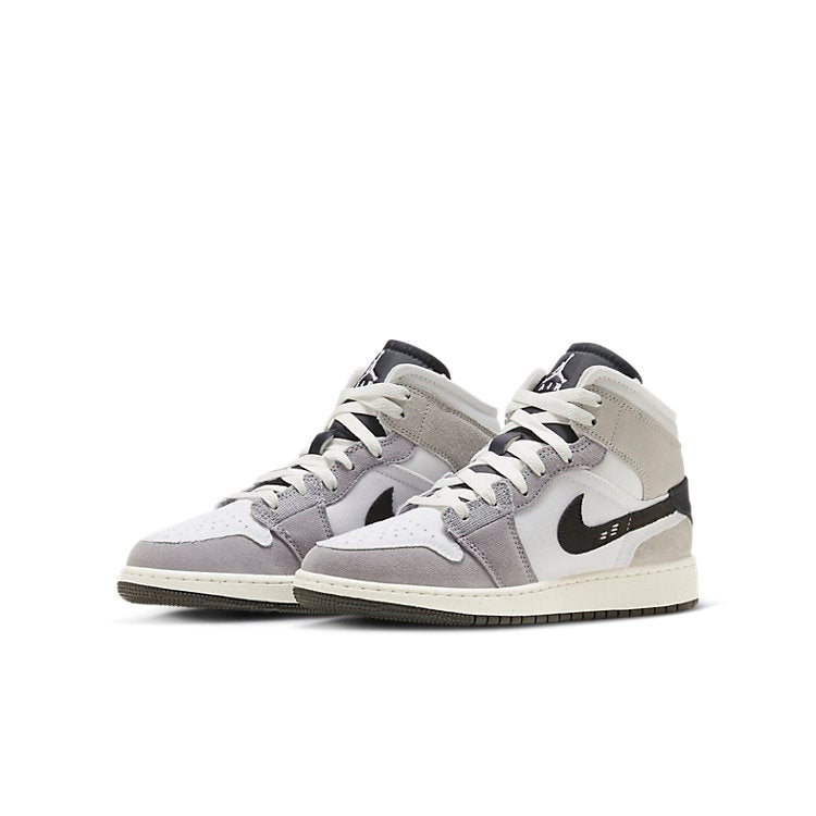 (GS) Air Jordan 1 Mid SE Craft 'Inside Out - Cement Grey' FD9091-002