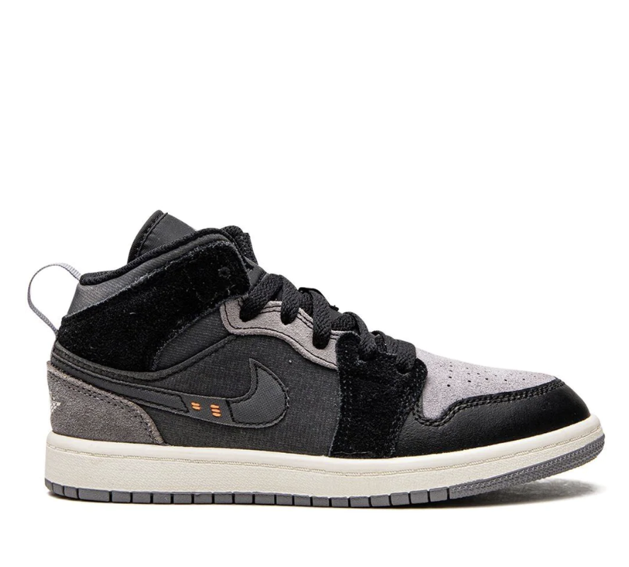 (PS) Air Jordan 1 Mid SE 'Craft Inside Out-Black' DV0436-001