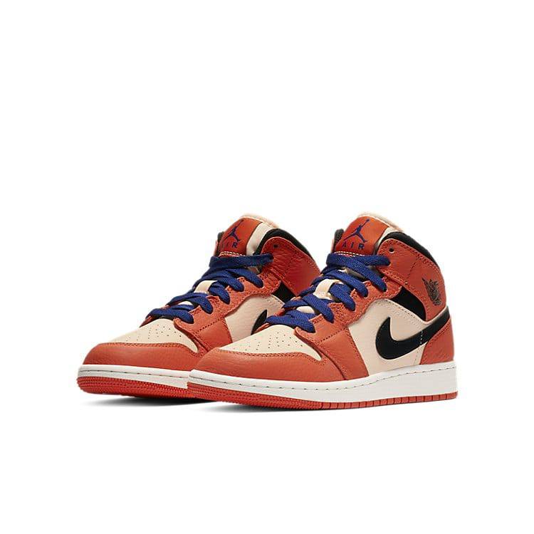 (GS) Air Jordan 1 Mid SE 'Team Orange' BQ6931-800