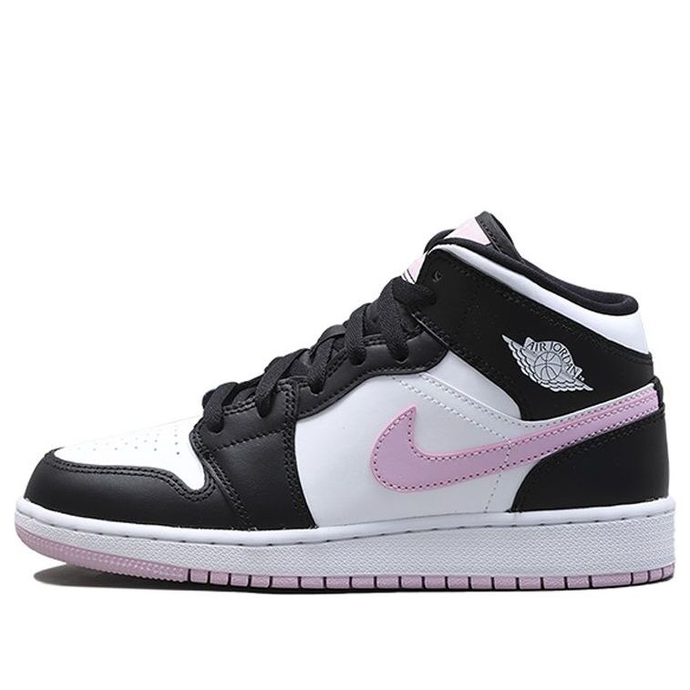 (GS) Air Jordan 1 Mid 'White Light Arctic Pink' 555112-103