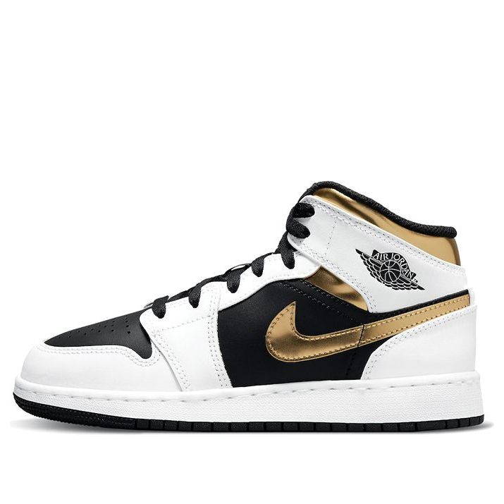 (GS) Air Jordan 1 Mid 'White Gold' 554725-190