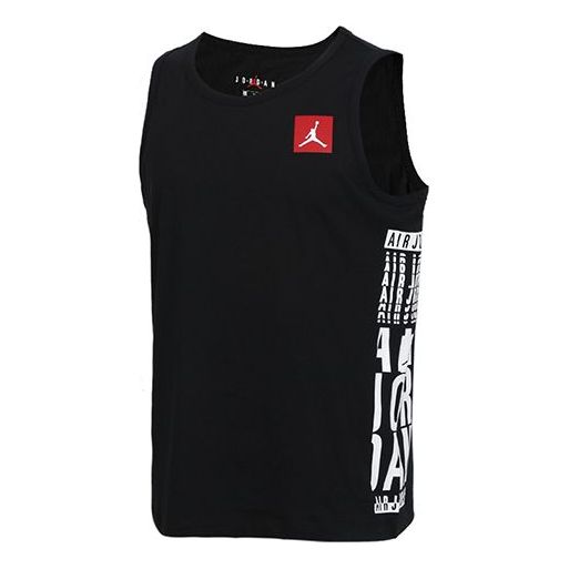 Air Jordan Sports Training Cotton Basketball Vest Men's Black BV6356-010