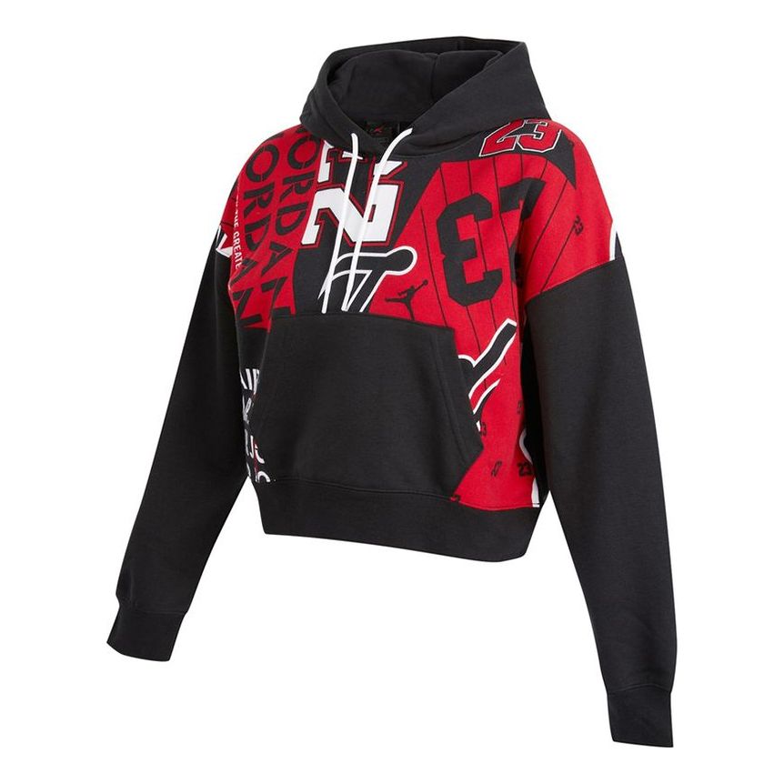 (WMNS) Air Jordan Fleece Allover Printed Hoodie DD9296-010