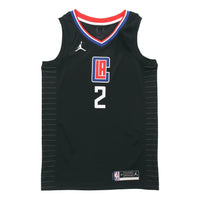 Air Jordan NBA Basketball Sports Jersey SW Fan Edition 20-21 Season Los Angeles Clippers Leonard 2 Black CV9480-011