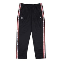 Air Jordan x CLOT Crossover Tricot Pant Straight Sports Pants US Edition Black Red AR8403-010