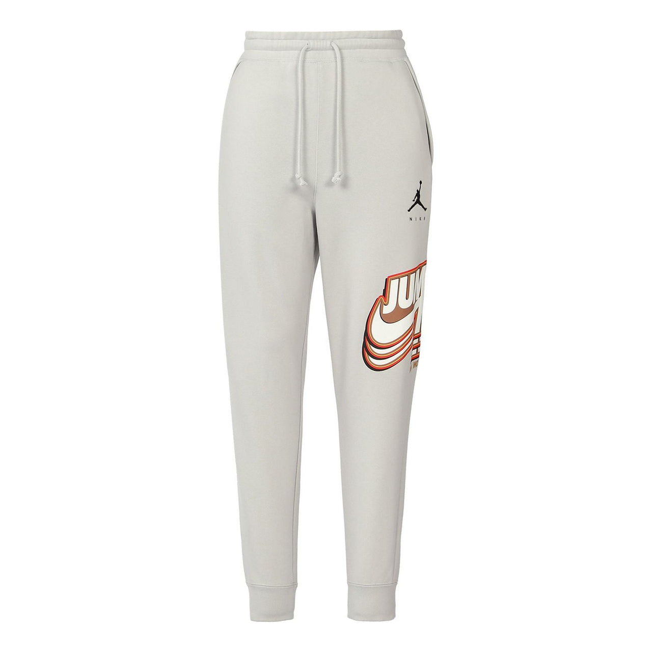 Men's Air Jordan Funny Printing Fleece Lined Sports Pants/Trousers/Joggers Light Grey DC9609-097