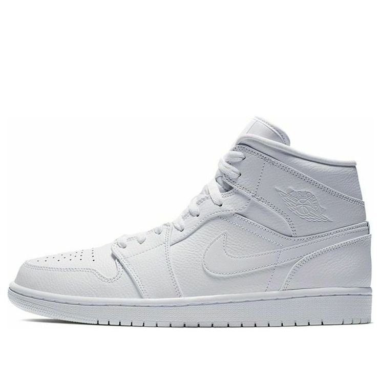 Air Jordan 1 Mid 'Triple White 2019' 554724-129