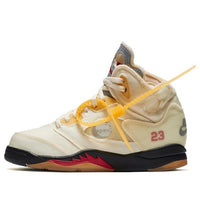 (PS) Air Jordan 5 x Off-White Retro SP 'Sail' CV4827-100