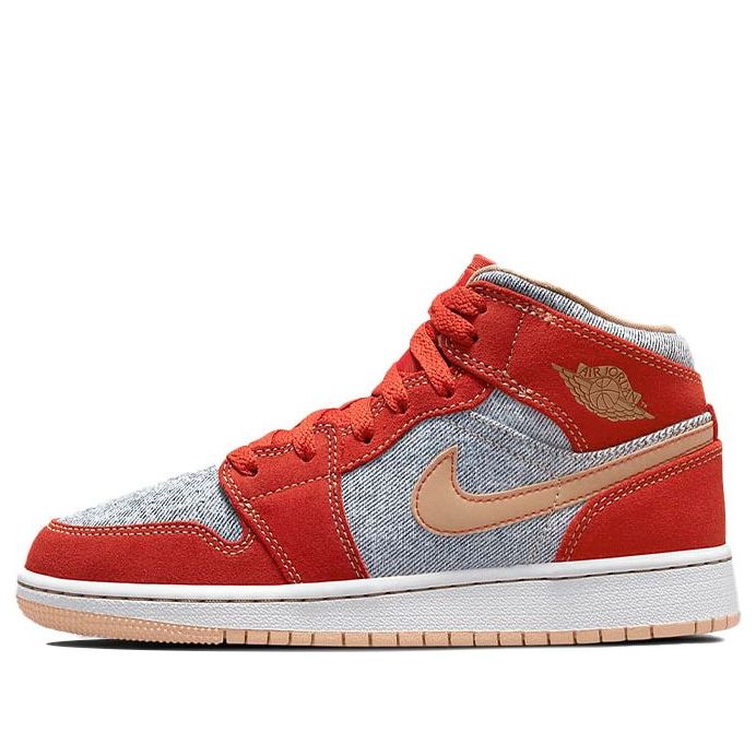 (GS) Air Jordan 1 Mid SE 'Denim Red' DM4384-600