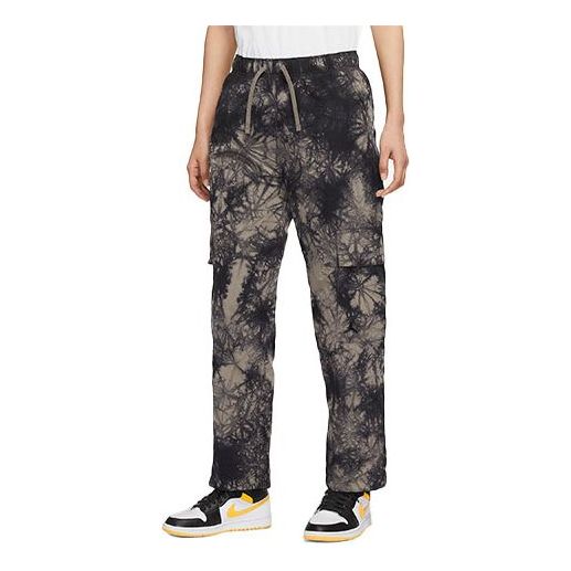 (WMNS) Air Jordan (Her)itage Tie Dye Lacing Straight Long Pants/Trousers Olive Grey DM5232-040