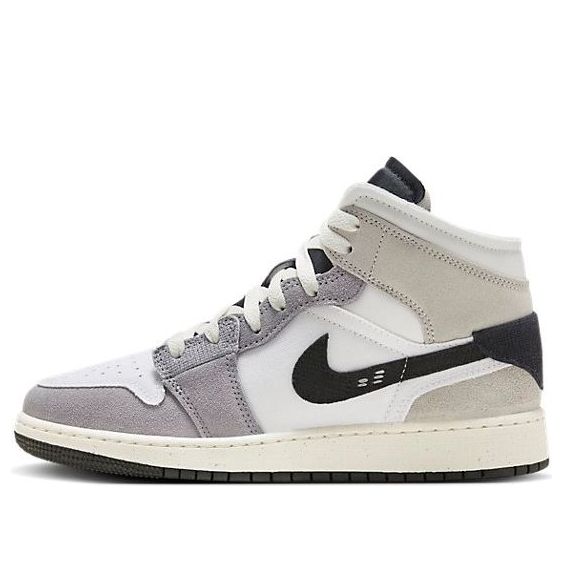 (GS) Air Jordan 1 Mid SE Craft 'Inside Out - Cement Grey' FD9091-002