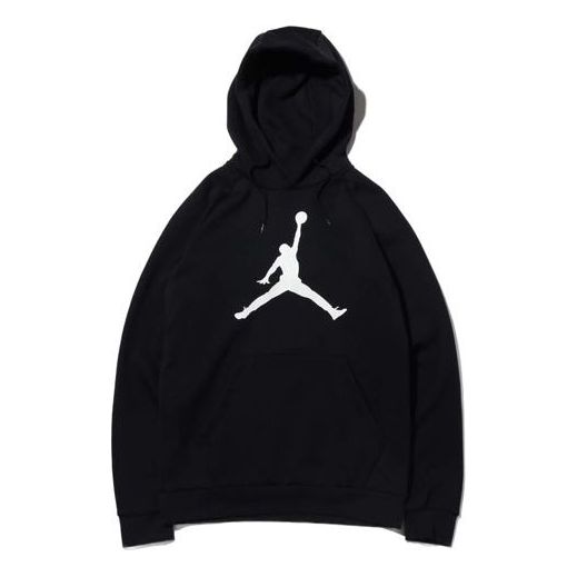 Air Jordan As M J Jumpman Logo Flc Po Casual Sports polar fleece Black AV3146-010