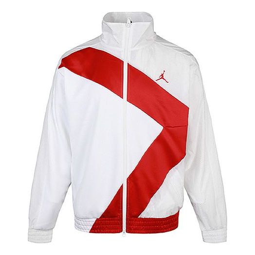 Air Jordan Stand Collar Sports Windproof Jacket White CI7916-100