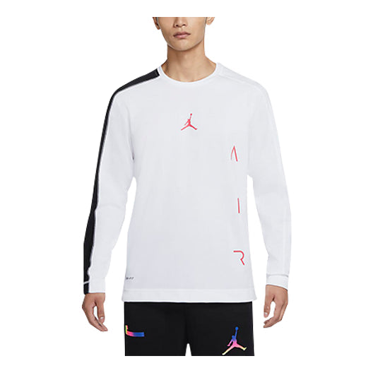 Air Jordan Casual Sports Round Neck Long Sleeves 'White Black Sleeve' DB4367-100