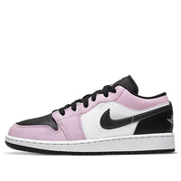 (GS) Air Jordan 1 Low 'Light Arctic Pink Black' 554723-601