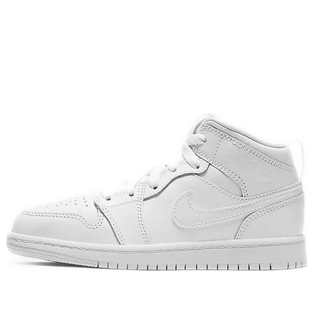 (PS) Air Jordan 1 Mid 'Triple White 2020' 640734-126