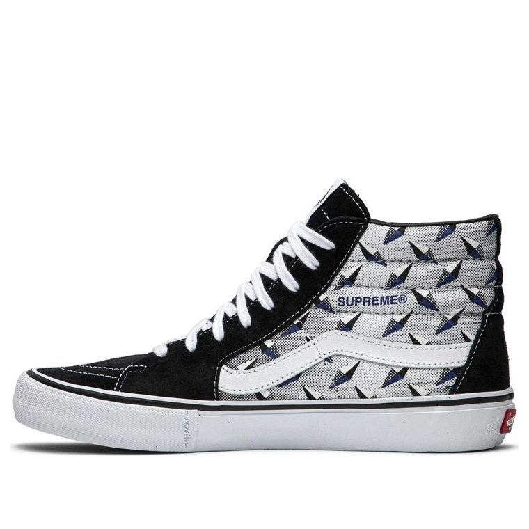 Vans Supreme x SK8-HI Pro 'Diamond Plate Black Grey' VN0A45JDTEB