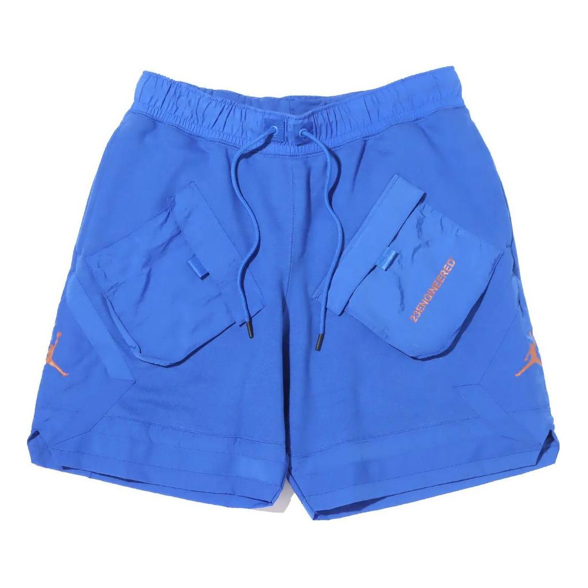 Men's Air Jordan Multiple Pockets Solid Color Straight Sports Shorts Blue DA7203-480