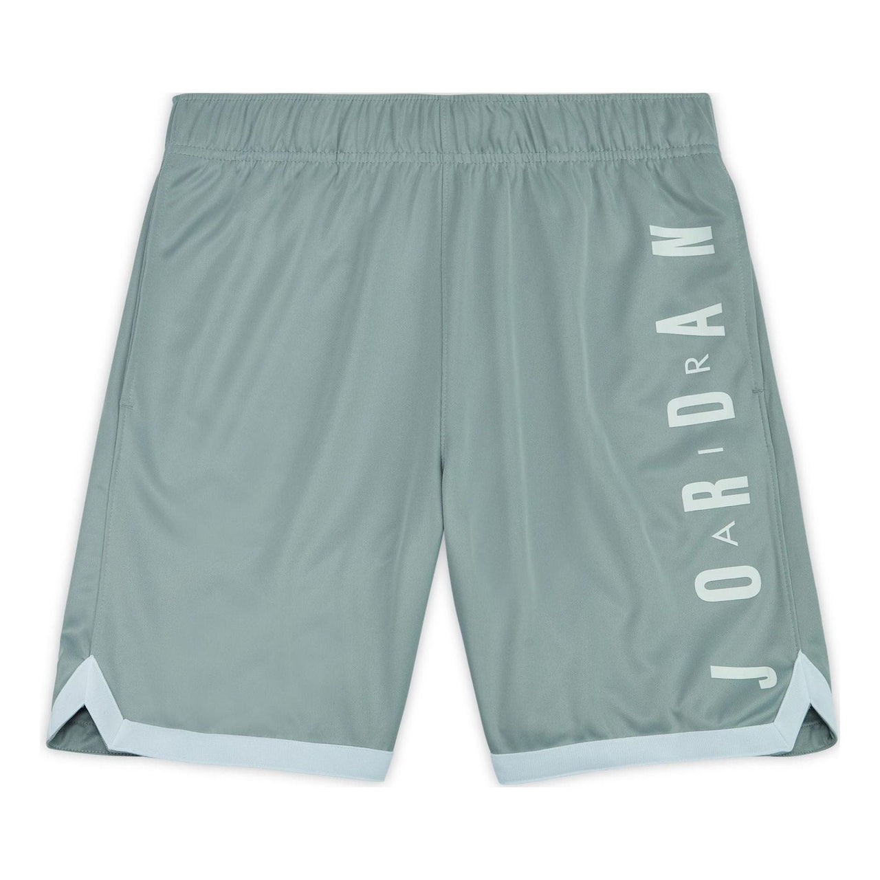 Men's Air Jordan Logo Printing Colorblock Elastic Waistband Casual Shorts Smoke Grey DQ5917-077