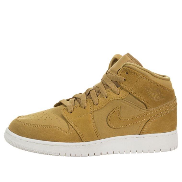 (GS) Air Jordan 1 Retro Mid 'Golden Harvest 554725-725