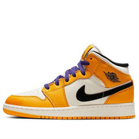 (GS) Air Jordan 1 Mid 'Lakers Gold' BQ6931-700