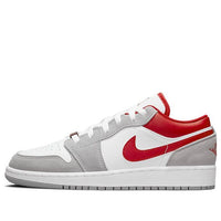 (GS) Air Jordan 1 Low SE 'Light Smoke Grey Gym Red' DM0589-016