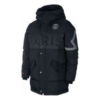 Air Jordan x Paris Saint-Germain Down Parka Jacket 'Black' BQ8371-010
