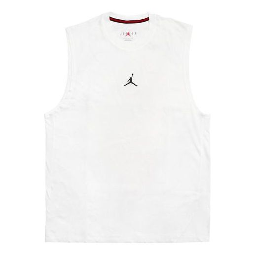 Air Jordan Casual Breathable Running Solid Color Sports Basketball Breathable Vest White DM1828-100