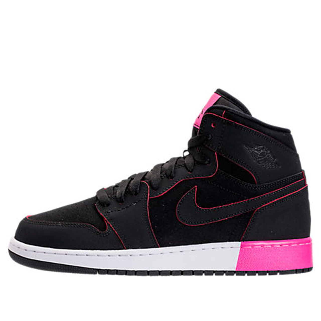 (GS) Air Jordan 1 Retro High 'Black Hyper Pink' 332148-024