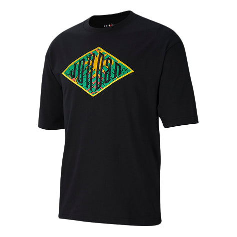 Air Jordan Sport DNA Embroidered Printing Logo Short Sleeve Black CN3114-010