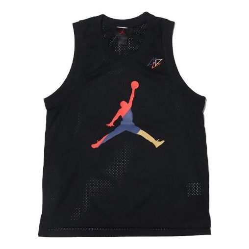 Air Jordan Sport DNA Mesh Breathable Jersey Black CK9591-010