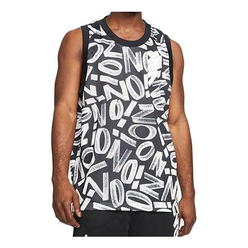 Air Jordan Dri-FIT Zion Letter Printed Basketball Sports Net Ventilate Quick-dry Vest Men's Black DH0595-010