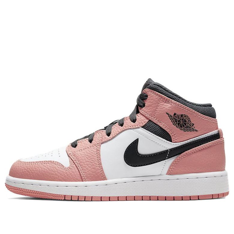 (GS) Air Jordan 1 Mid 'Pink Quartz' 555112-603