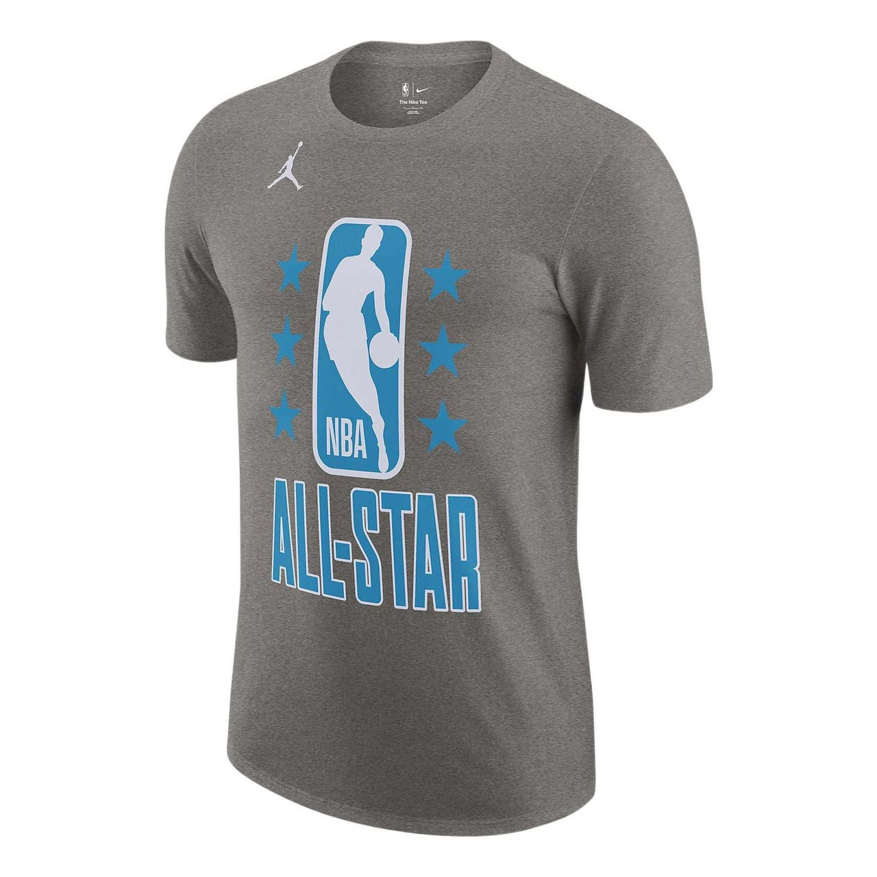 Air Jordan Alphabet Logo Printing Casual Round Neck Short Sleeve All-Star 2022 Season Durant 7 dark grey DJ8350-084