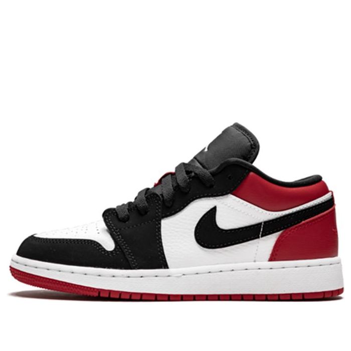 (GS) Air Jordan 1 Low 'Black Toe' 553560-116