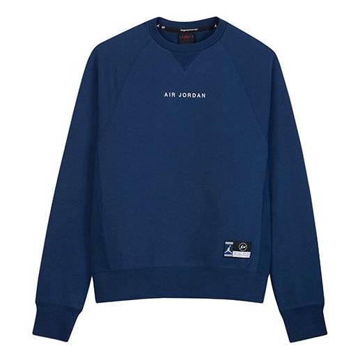 Air Jordan x Fragment Crewneck 'Navy/Sport Royal/White' DA2989-414