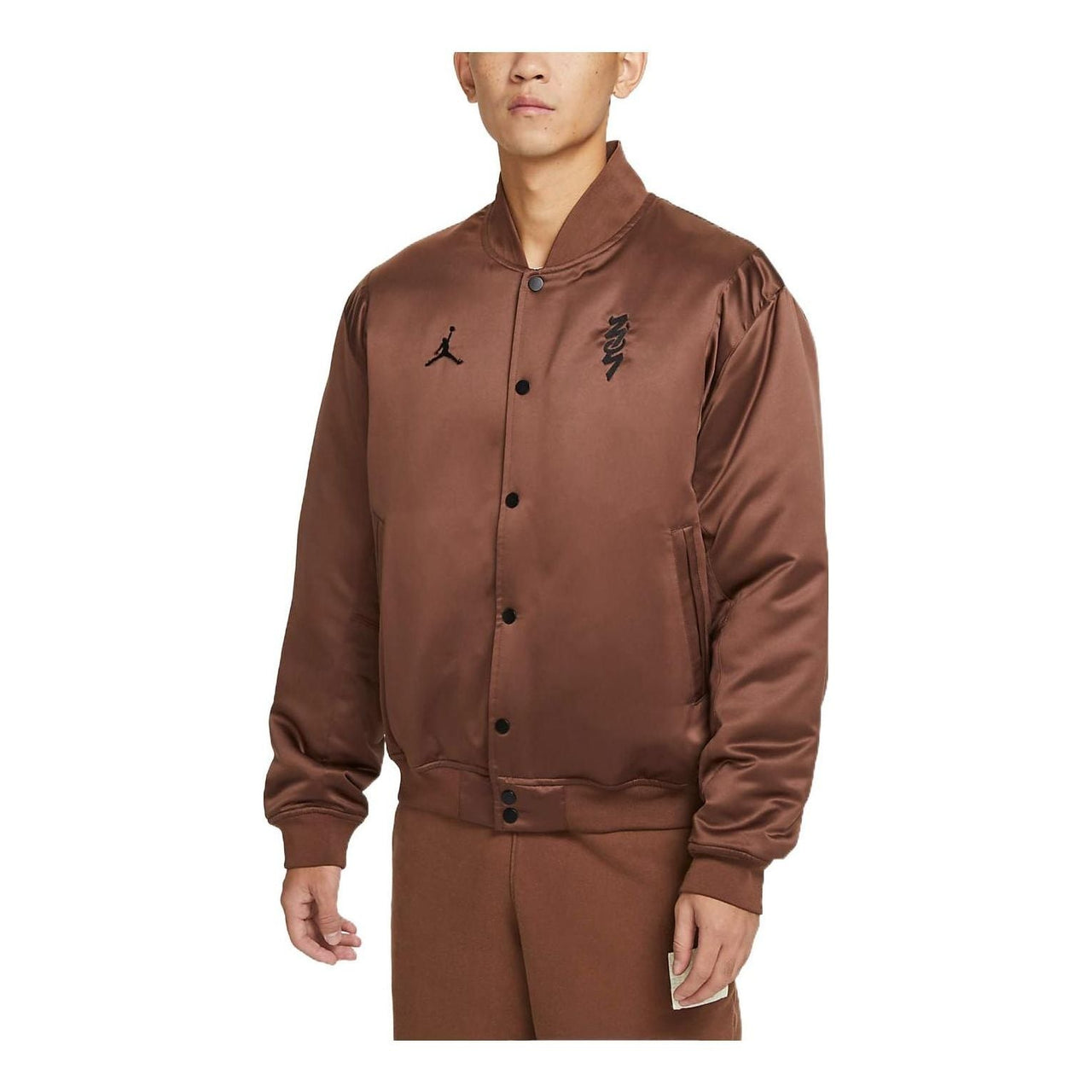 Air Jordan Single Breasted Sports Jacket Men's Brown DV5634-244