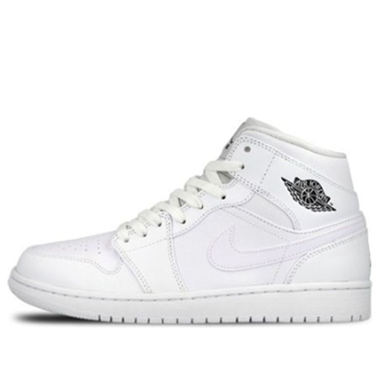 (GS) Air Jordan 1 Retro Mid 'White Cool Grey' 554725-102