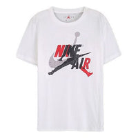 Air Jordan Jumpman Classics Logo Printed Short Sleeve TEE Men White CV1736-101