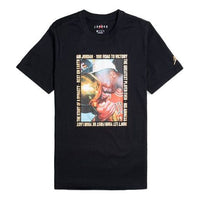 Air Jordan Remastered Photo Tee Classic Printing Round Neck Short Sleeve Black AT8936-010