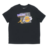 Air Jordan DRI-FIT NBA Los Angeles Lakers Printing Basketball Sports Round Neck Short Sleeve Black DA6629-010