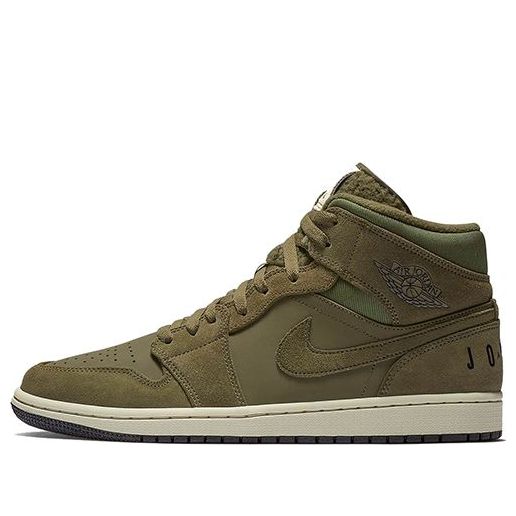 Air Jordan 1 Retro Mid 'Olive Canvas' BQ6579-300