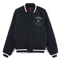 Air Jordan Paris Saint-Germain Athleisure Casual Sports Jacket Black CK9666-010